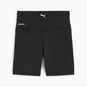Pantalones cortos ajustados de cintura alta de 5" para mujer CLOUDSPUN, PUMA Black, extralarge